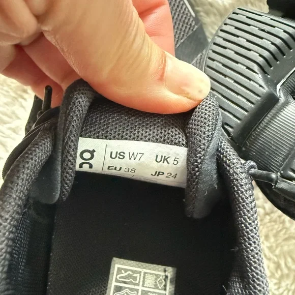 On Running Women's Charcoal Sneakers - Picture 4 of 5